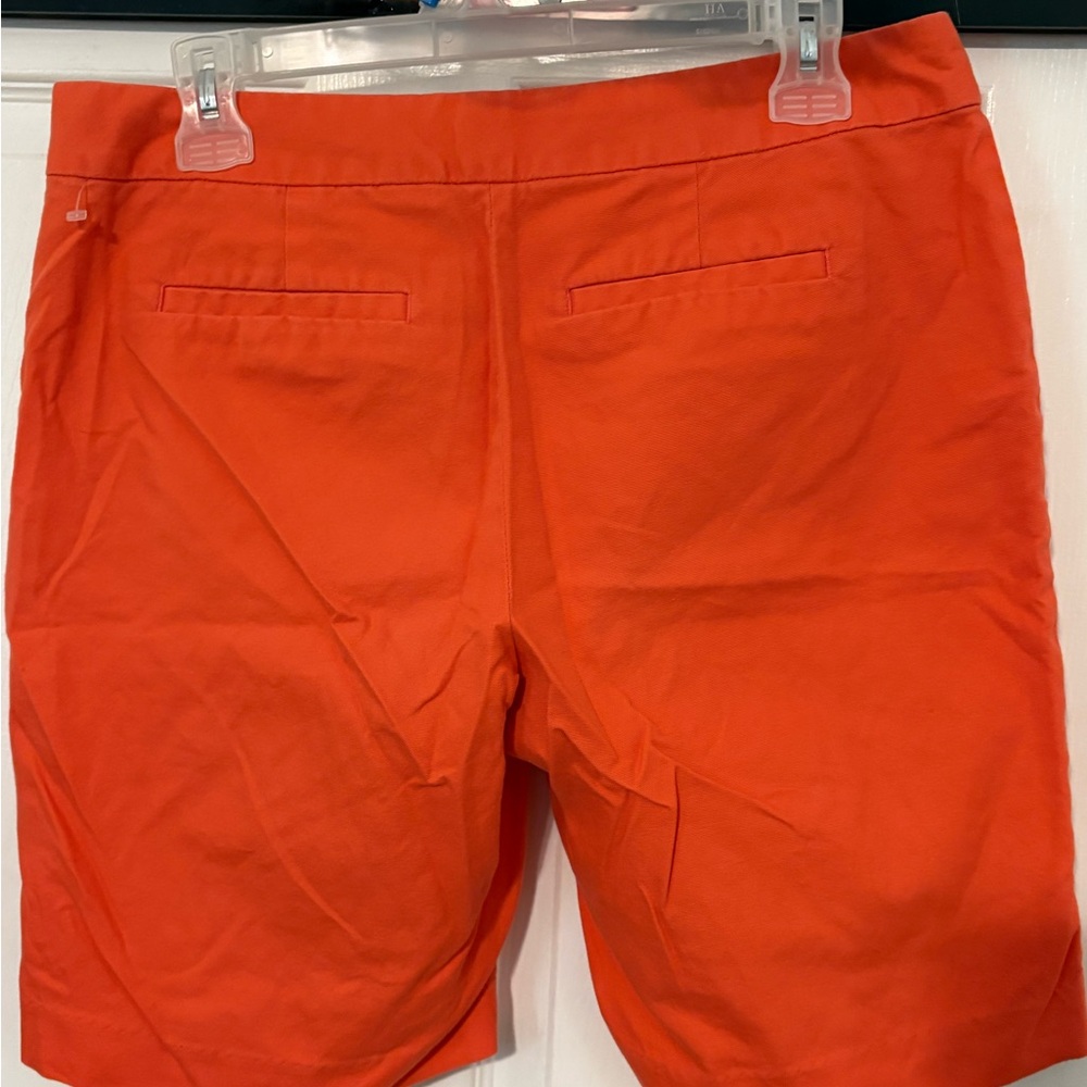 Women’s Banana Republic Orange Hampton Fit Shorts | Size 8 - Picture 2 of 4